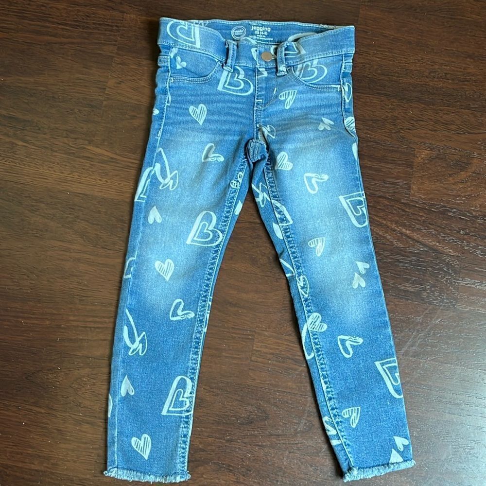 Cute heart jeans